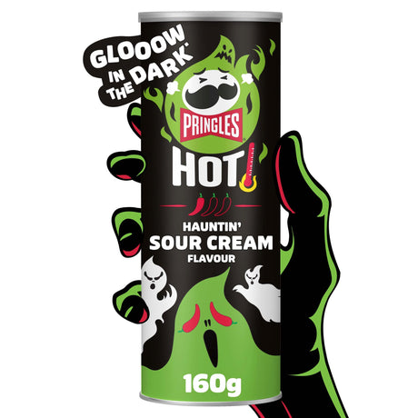 Pringles Hot Kickin' Sour Cream Flavour Crisps 160 g