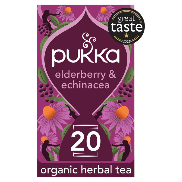 Pukka Elderberry & Echinacea Organic 20 Tea Bags 40 g