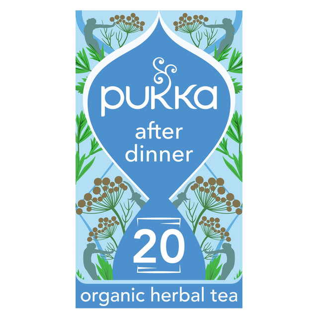 Pukka Organic After Dinner Tea 20 Home Compostable Herbal Tea Bags 40 g