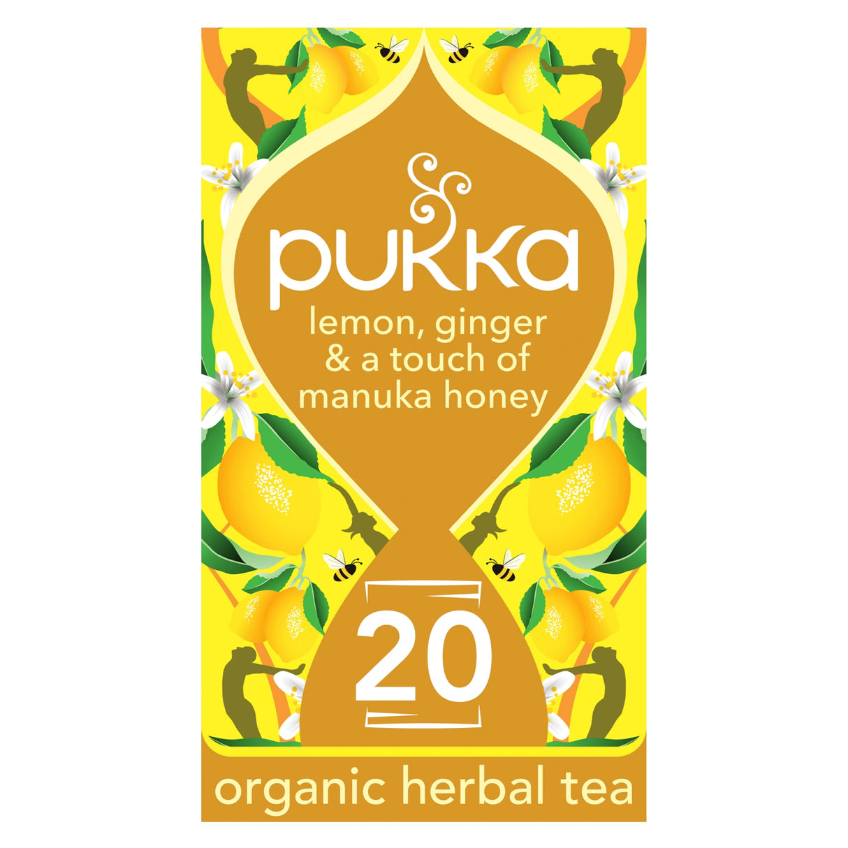 Pukka Organic Lemon, Ginger & A Touch Of Manuka Honey 20 Herbal Tea Sachets 34 g