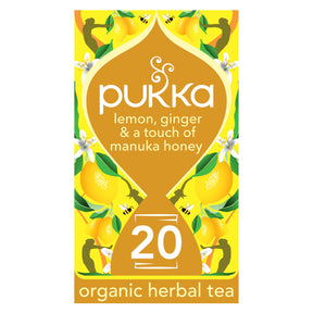 Pukka Organic Lemon, Ginger & A Touch Of Manuka Honey 20 Herbal Tea Sachets 34 g