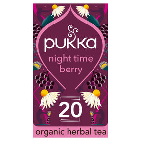 Pukka Organic Night Time Berry 20 Herbal Tea Sachets 32 g