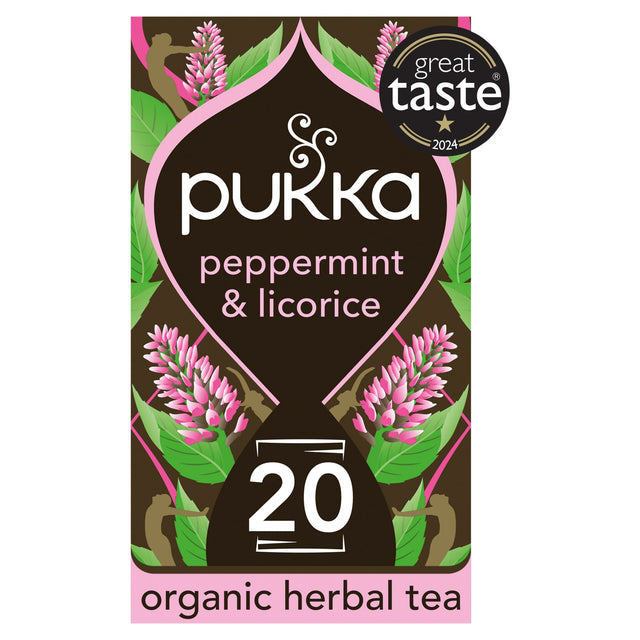 Pukka Organic Peppermint & Licorice 20 Tea Bags 30 g