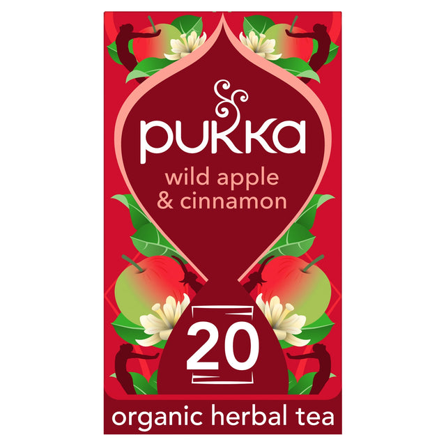 Pukka Organic Spiced Apple Cinnamon Plus Ginger 20 Tea Bags 40 g