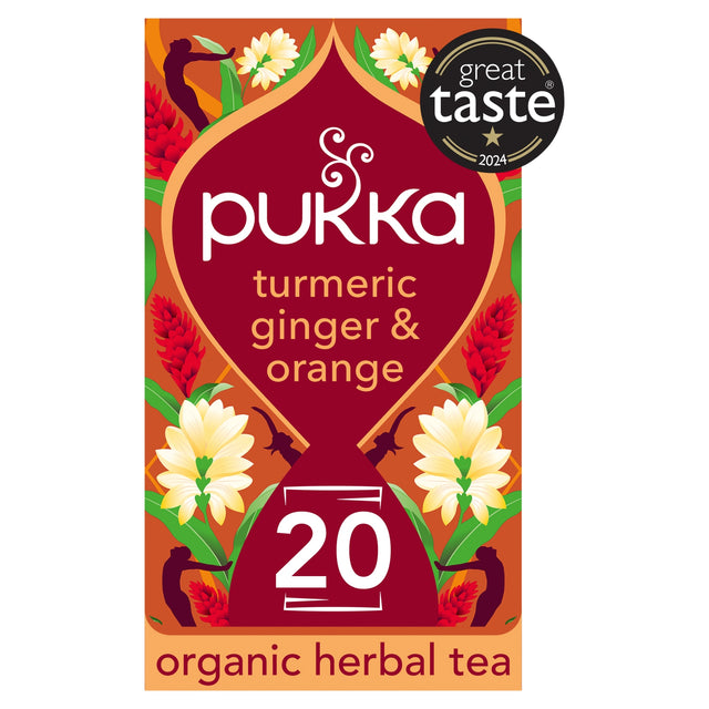 Pukka Organic Turmeric Ginger & Orange 20 Tea Bags 36 g