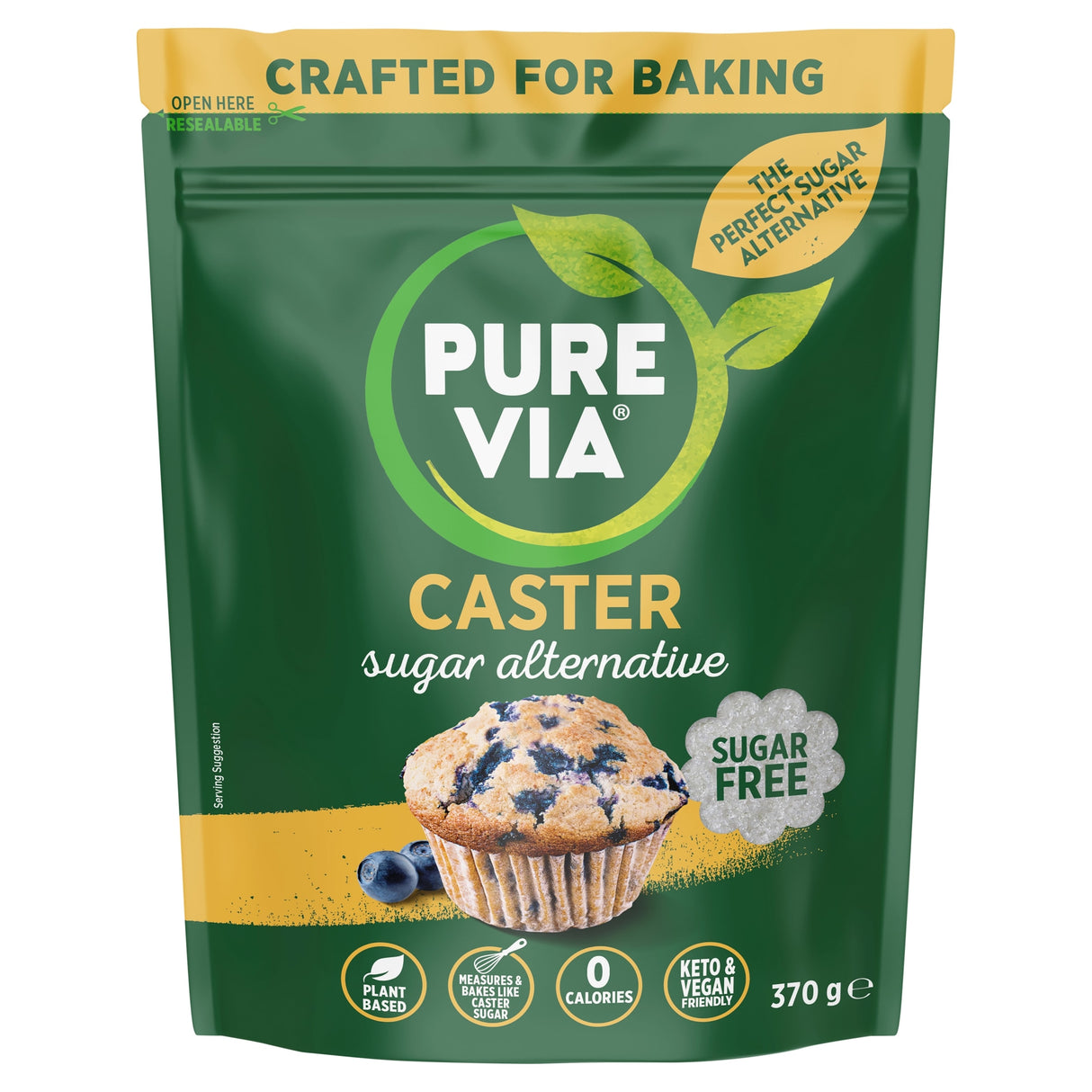 Pure Via Caster Sugar Alternative 370 g