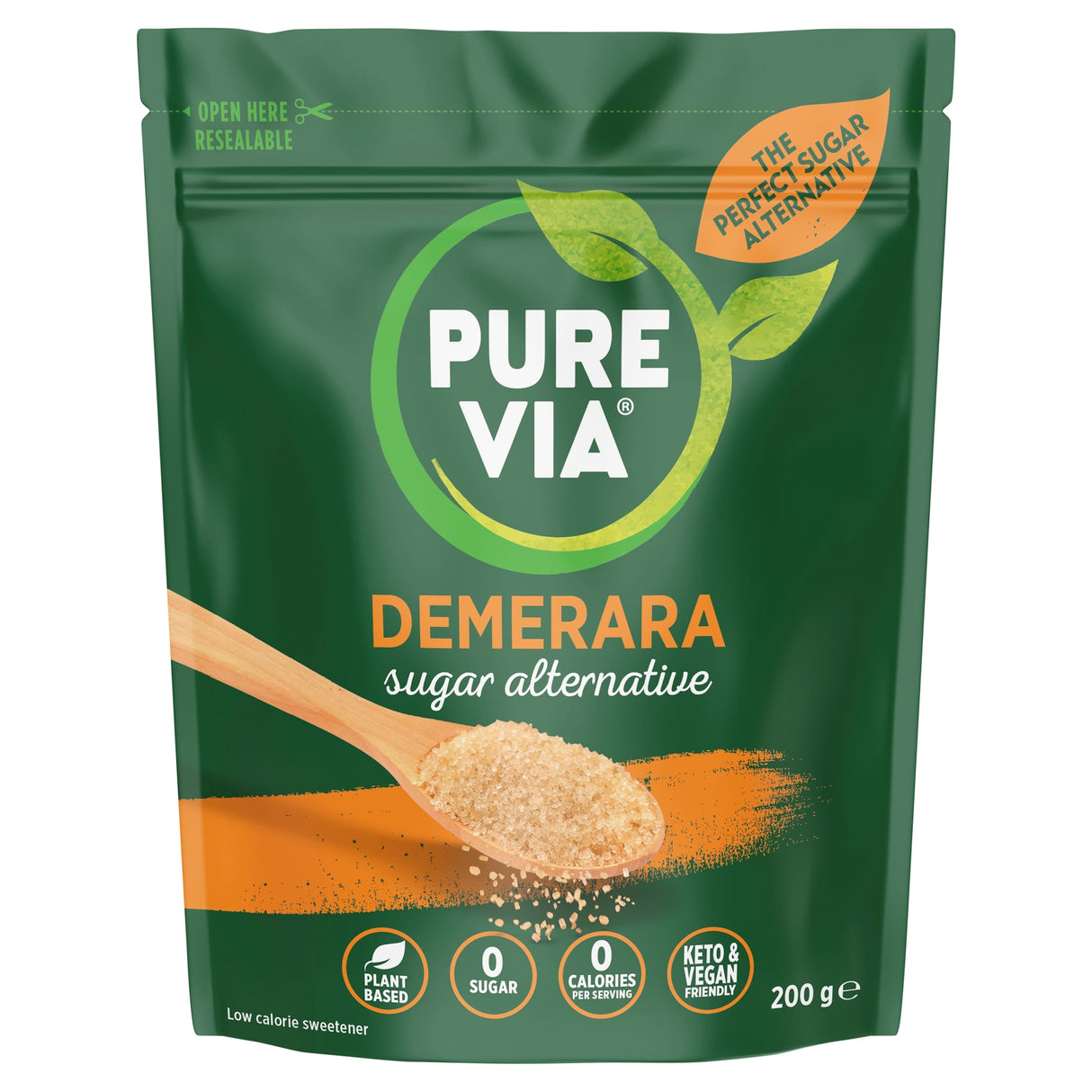 Pure Via Demerara Sugar Alternative 200 g
