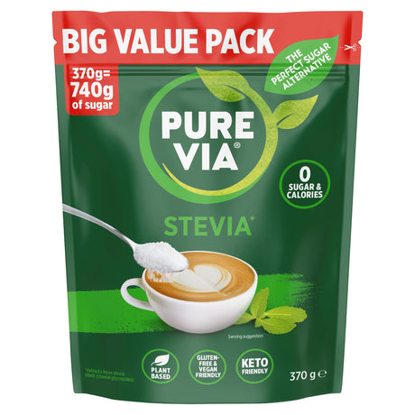 Pure Via Stevia Sweetener 370 g