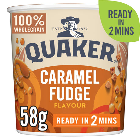 Quaker Caramel Fudge Porridge Pot 58 g