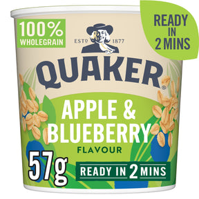 Quaker Oat So Simple Apple & Blueberry Porridge Pot 57 g
