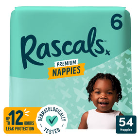 Rascal Plus Friends Premium Nappies Size 6 54 Pack