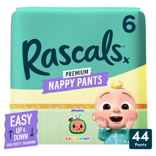 Rascals Premium Cocomelon Nappy Pants Size 6 44 Jumbo Pack