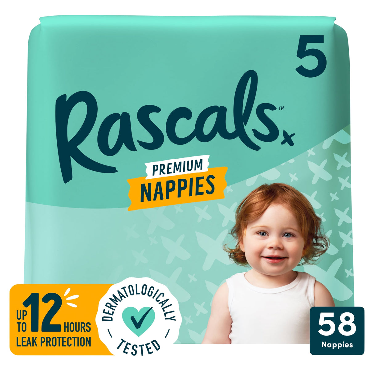 Rascals Premium Nappies Size 5 58 Jumbo Pack