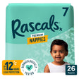 Rascals Premium Nappies Size 7 26 Pack