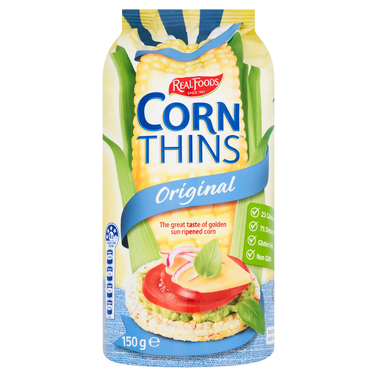 Real Foods Original Corn Thins 150 g