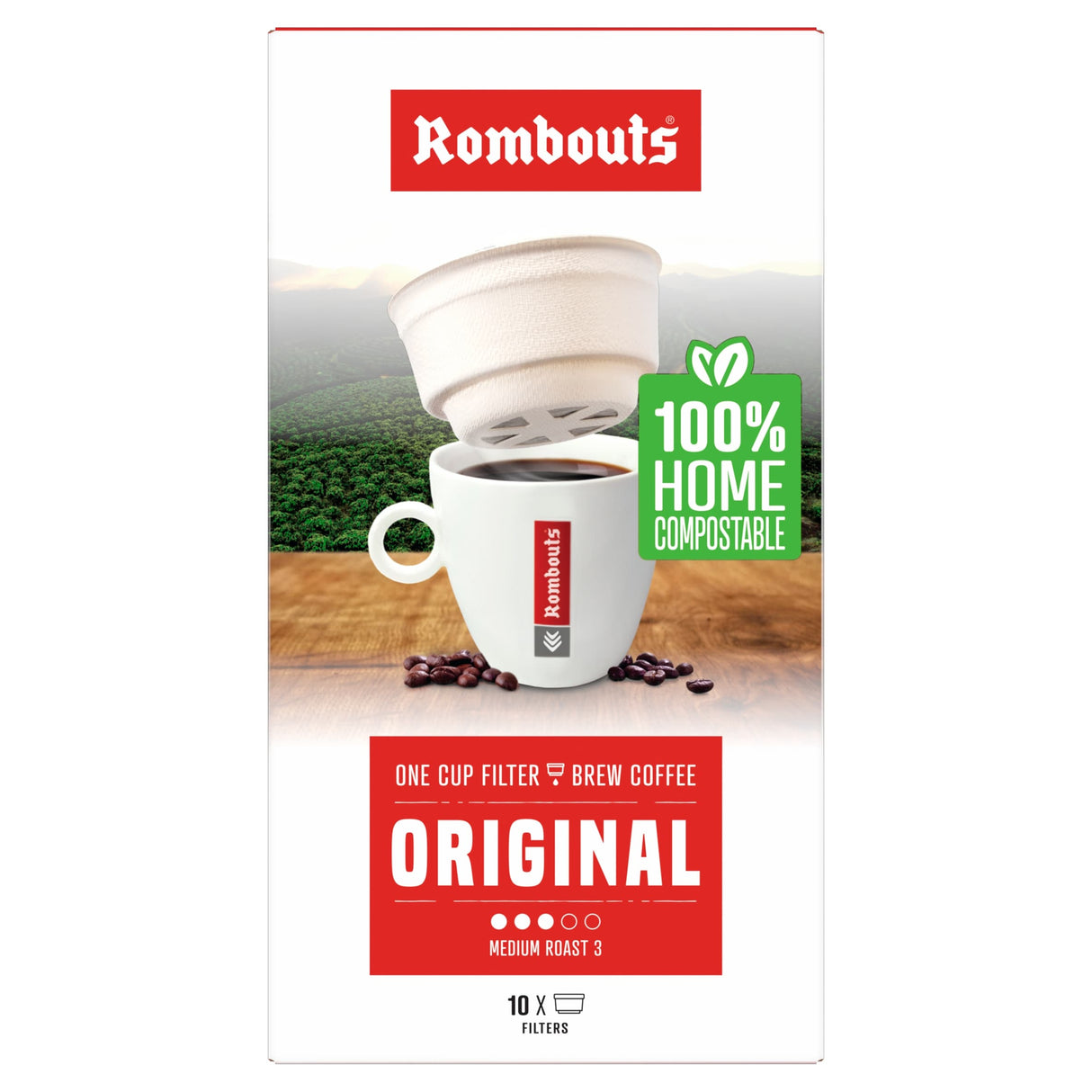 Rombouts Original One Cup Filter Coffee x 10 70 g