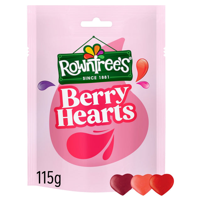 Rowntree's Berry Hearts Sweets Sharing Bag 115 g