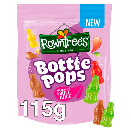 Rowntree's Bottle Pops Sweets Sharing Bag 115 g