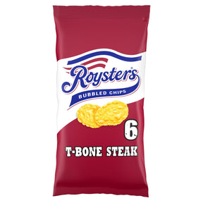 Roysters T-Bone Steak Multi-Pack Crisps 6 x 21 g