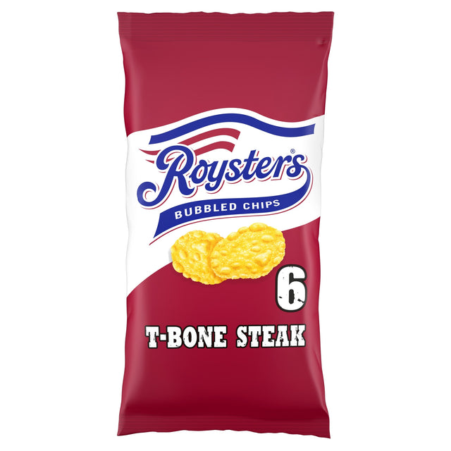 Roysters T-Bone Steak Multi-Pack Crisps 6 x 21 g