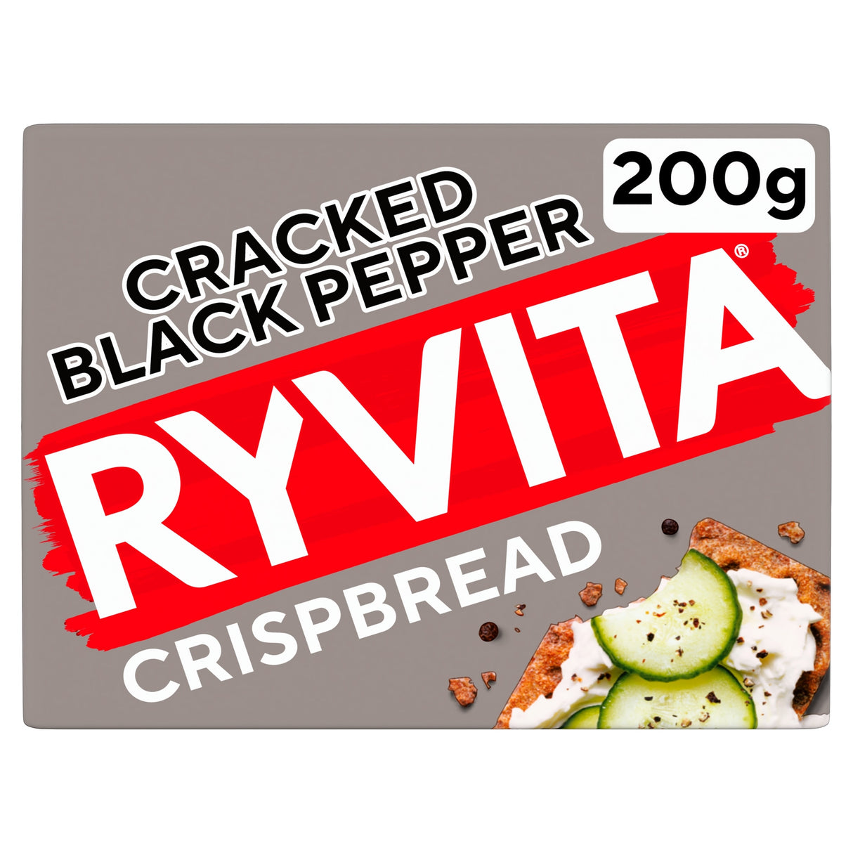 Ryvita Cracked Black Pepper Crispbread 200 g
