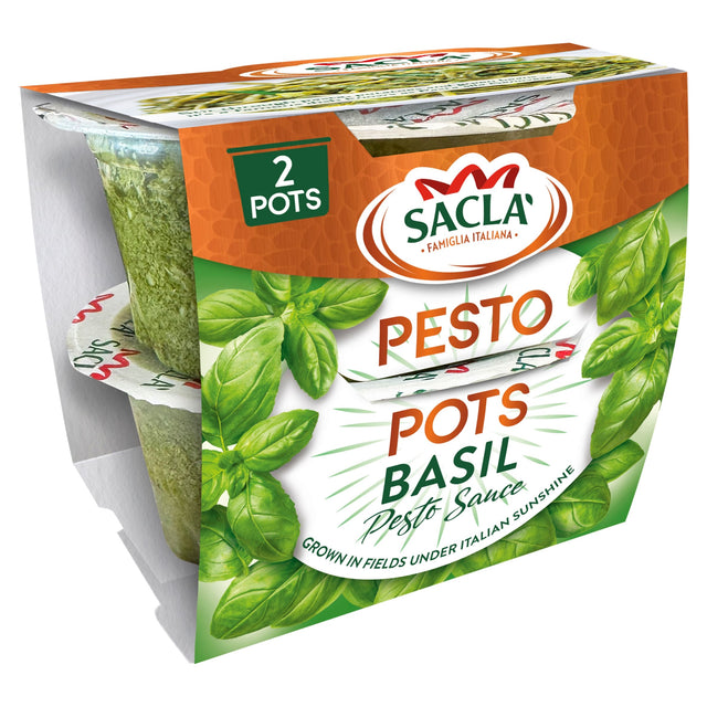 Sacla Basil Pesto Pots 90 g