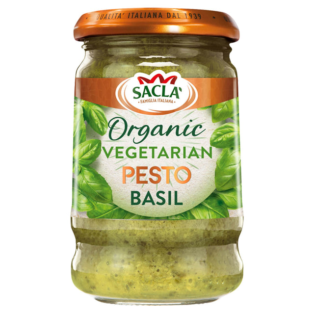 Sacla Organic Basil Pesto 190 g