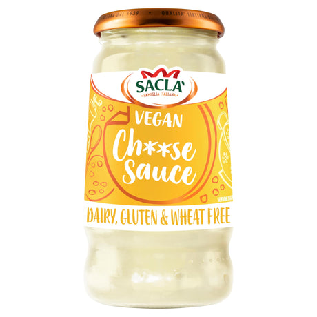 Sacla Vegan Cheese Flavoured White Sauce With Soya 350 g