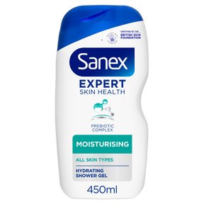 Sanex Expert Skin Health Moisturising Shower Gel Body Wash 450 ml