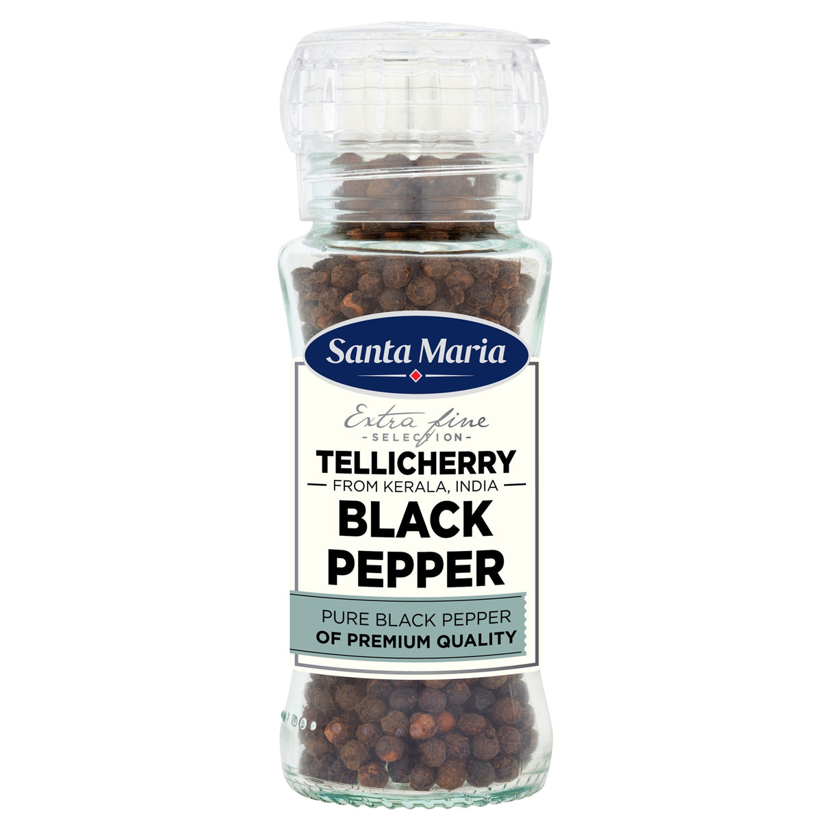 Santa Maria Tellicherry Black Pepper Grinder 70 g