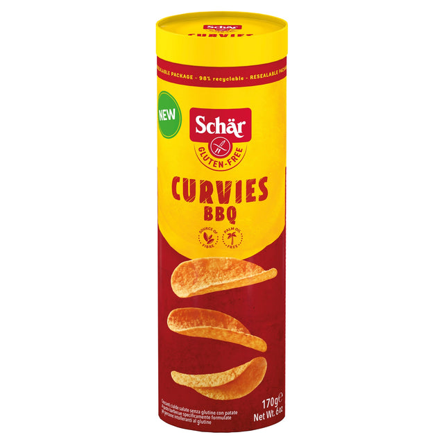 Schar Gluten Free Curvies BBQ Potato Snack 170 g