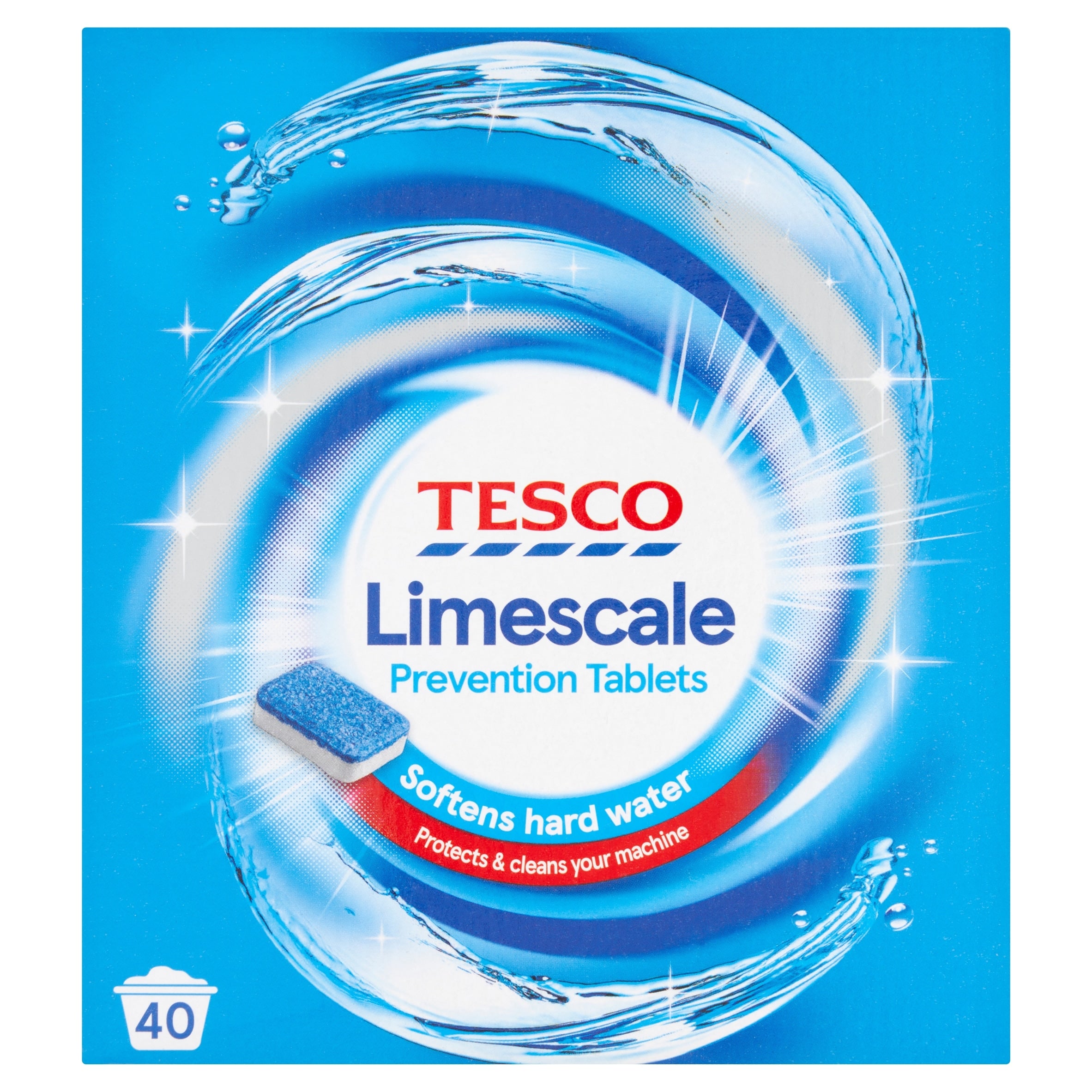 Buy Tesco Limescale Prevention Tabs For Washing Machine 15 g x40 in ...
