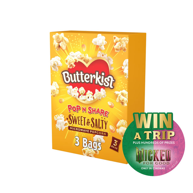 Butterkist Microwave Popcorn Sweet & Salted 3 x 60 g
