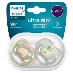 Philips Avent Ultra Air Soother 6-18 Months x2