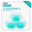 Tesco Essentials Baby Soothers 3 Pack