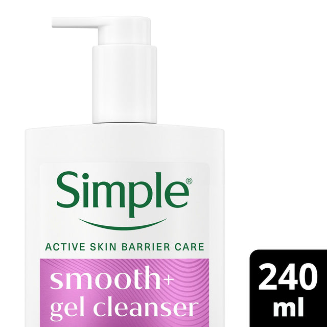 Simple Smoothing Gel Face Cleanser For Nourished Skin 240 ml