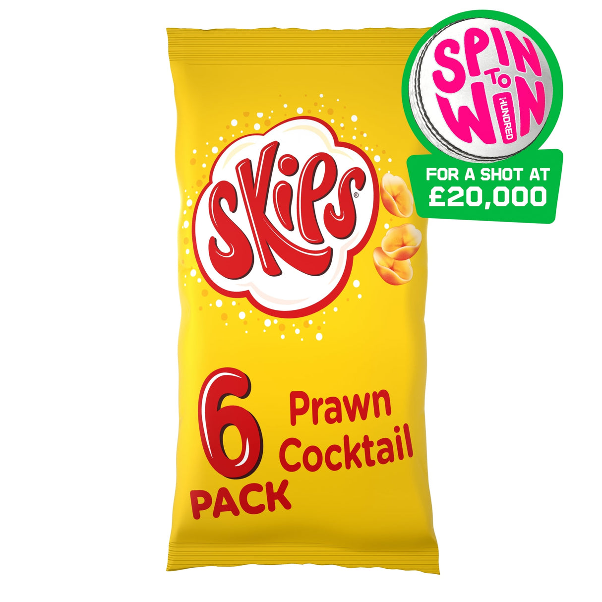 Skips Prawn Cocktail Multi-Pack Crisps 6 x 13.1 g