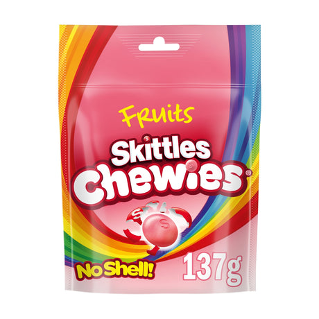 Skittles Chewies Vegan Sweets Fruit Pouch Bag 137 g
