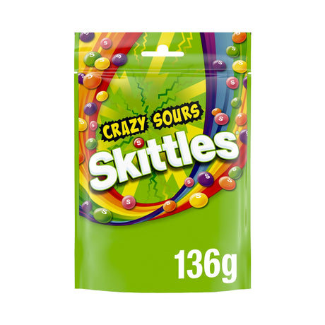 Skittles Crazy Sour Fruit Sweets 136 g