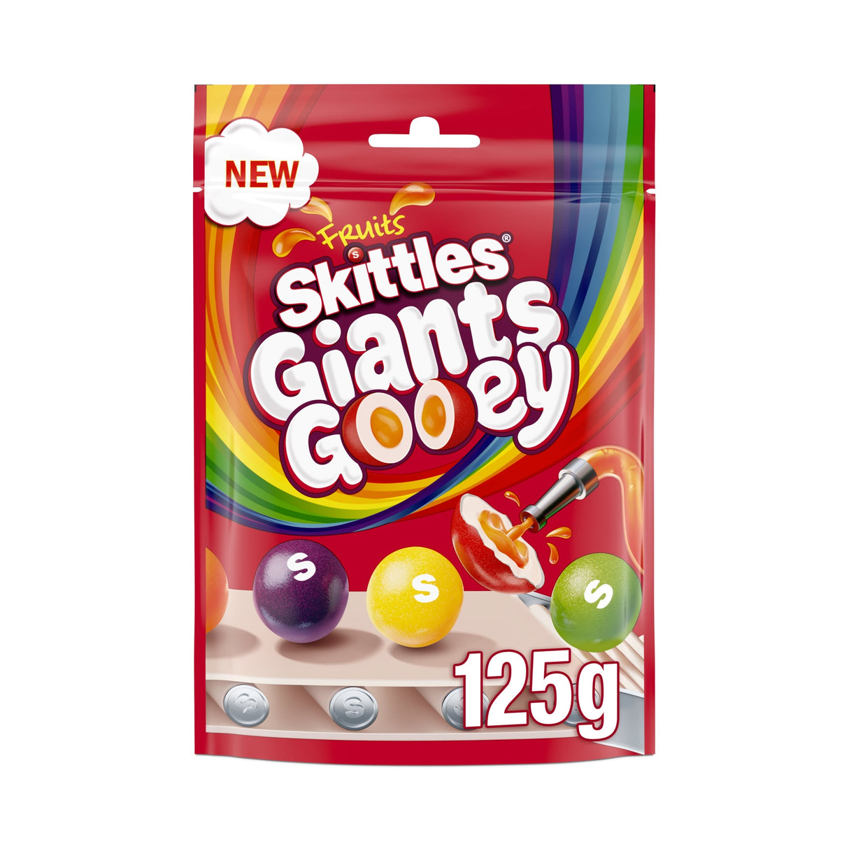 Skittles Fruits Giants Gooey 125 g