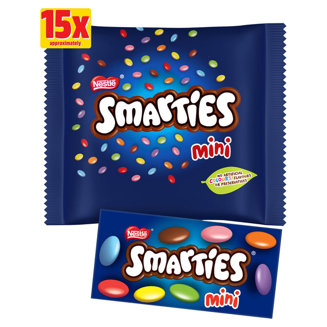 Smarties Mini Cartons Chocolate 15 Pack Multi-Pack 216 g