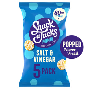 Snack A Jacks Salt & Vinegar Rice Cakes Multi-Pack Snacks 5 x 19 g