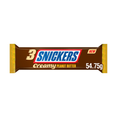 Snickers Creamy Peanut Butter & Milk Chocolate Trio Bar 54.75 g