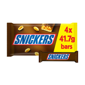 Snickers Milk Chocolate Bars Multi-Pack 4 x 41.7 g