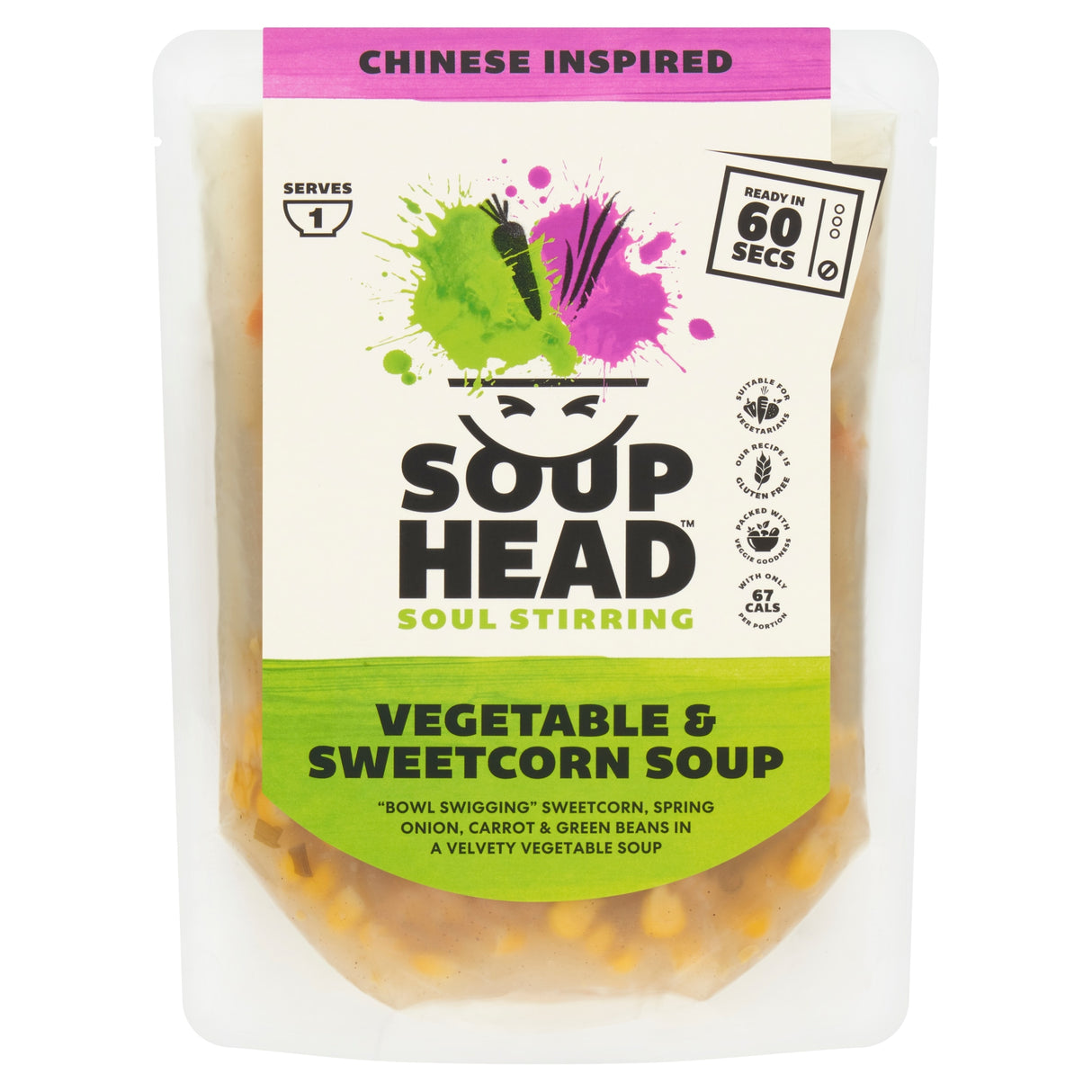 Soup Head Chinese Inspired Vegetable & Sweetcorn Soup 300 g