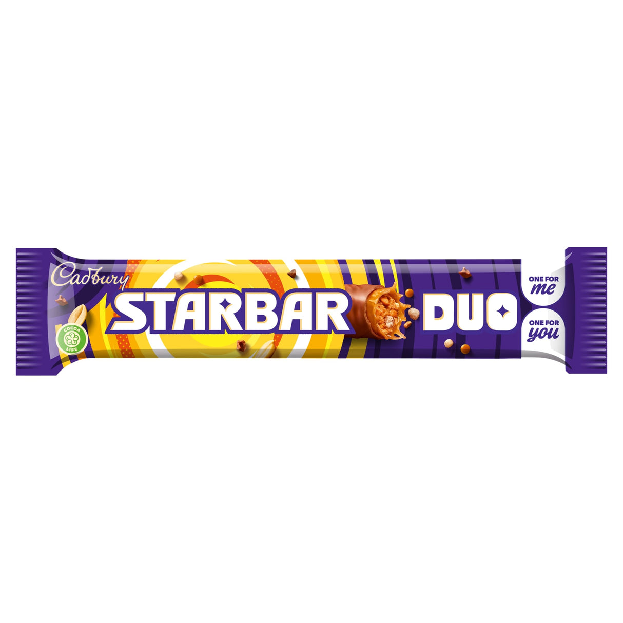 Starbar Duo Milk Chocolate Bar 74 g