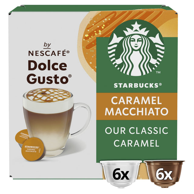 Starbucks By Nescafe Dolce Gusto Caramel Macchiato Coffee Pods x 12 127.8 g