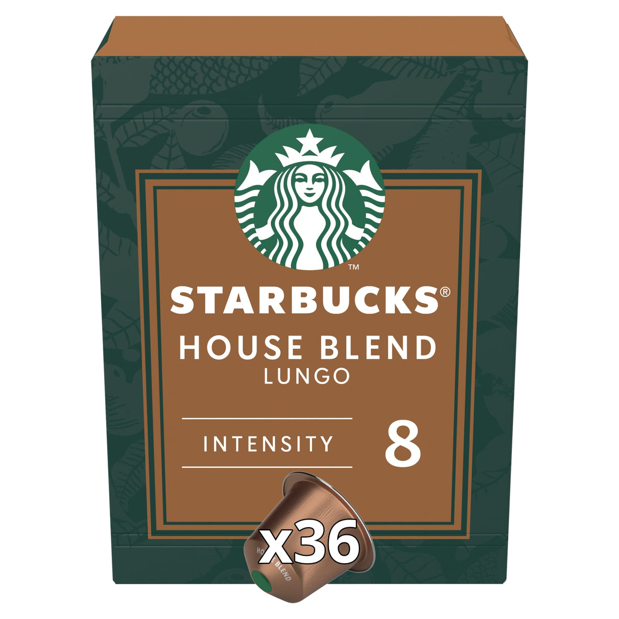 Starbucks By Nespresso House Blend Lungo Coffee Pods x 36 206 g