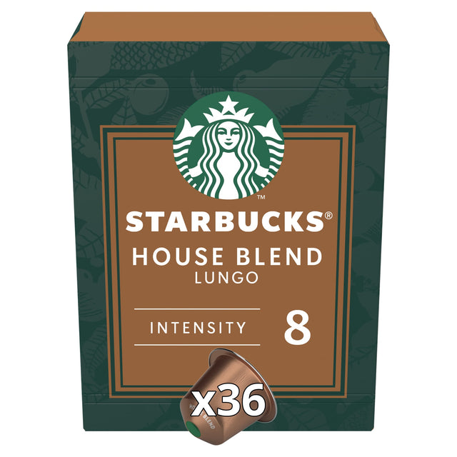 Starbucks By Nespresso House Blend Lungo Coffee Pods x 36 206 g