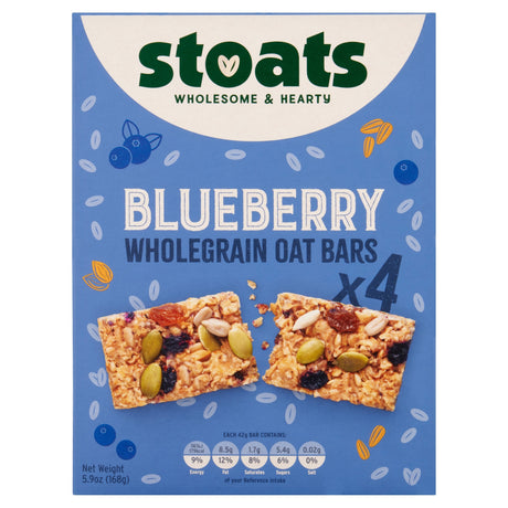 Stoats Blueberry & Honey Porridge Oat Bars 4 x 42 g 168 g